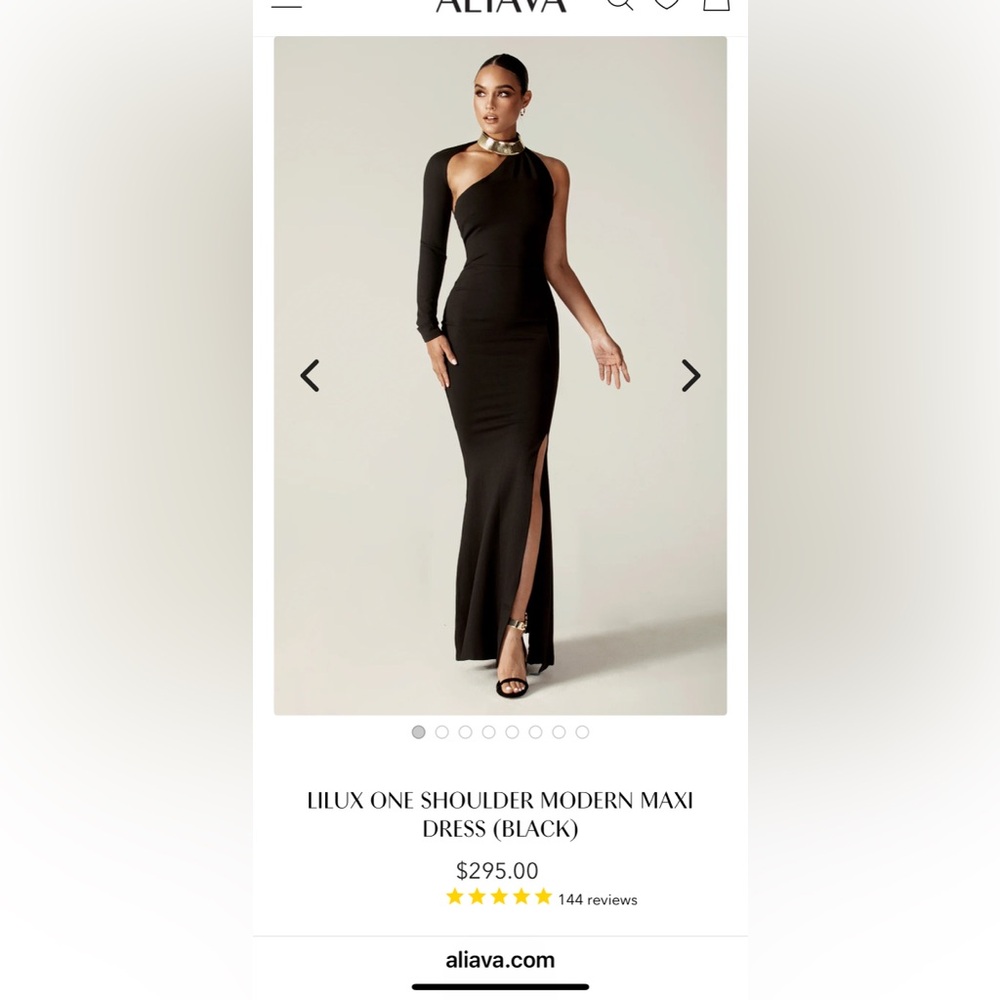 Chic One-Shoulder Black Dress
